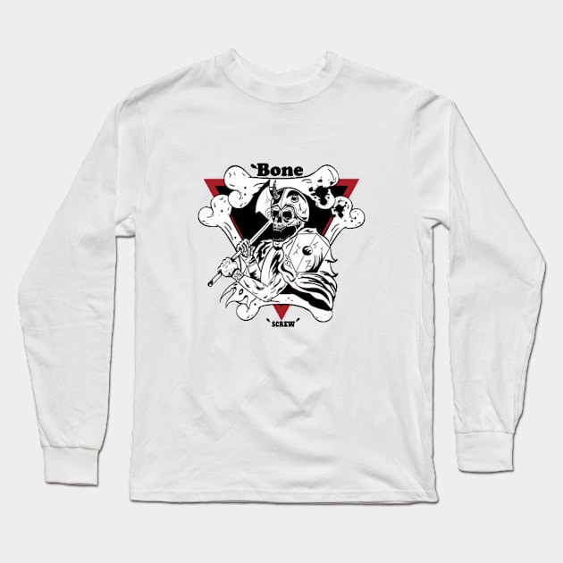 bone screw Long Sleeve T-Shirt by Isham